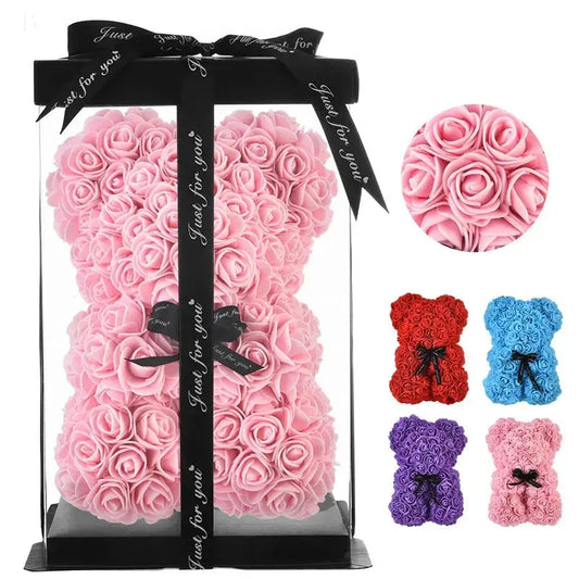 Rose Bear - Gifts - Mother's Day Gift - Flowers Teddy Bear BloomIris