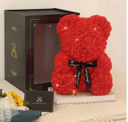 Rose Bear - Gifts - Mother's Day Gift - Flowers Teddy Bear BloomIris