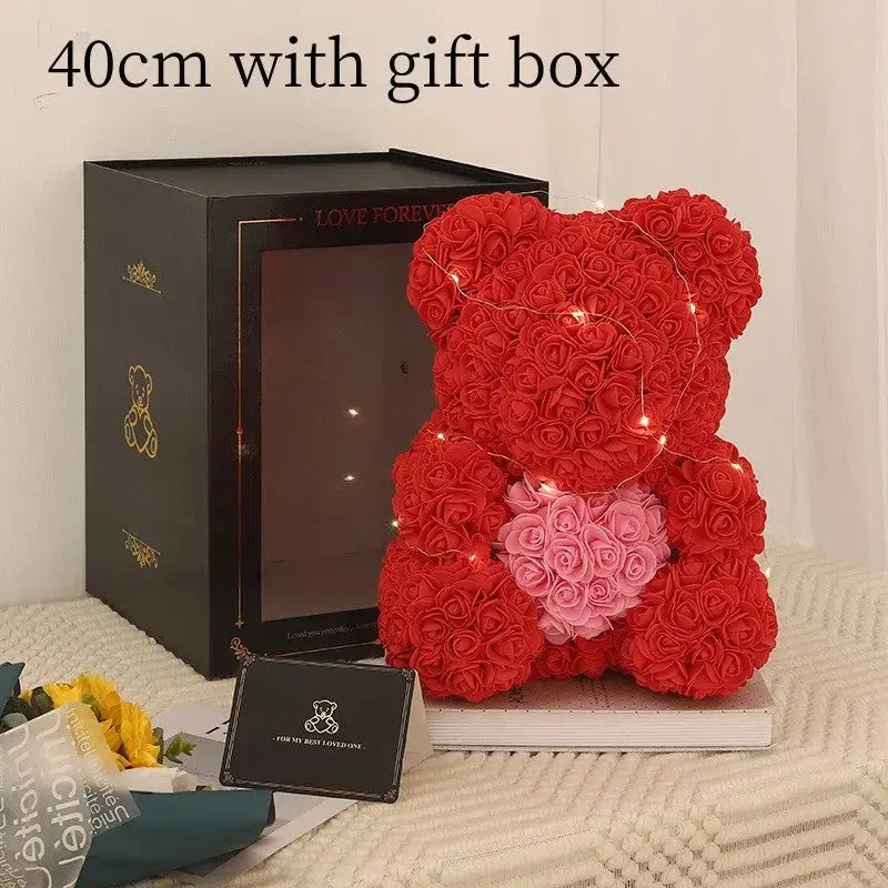 Rose Bear - Gifts - Mother's Day Gift - Flowers Teddy Bear BloomIris