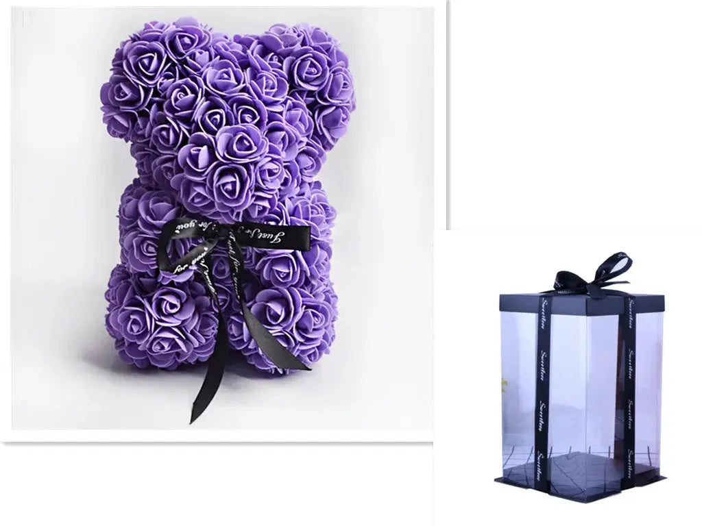 Rose Bear - Gifts - Mother's Day Gift - Flowers Teddy Bear BloomIris