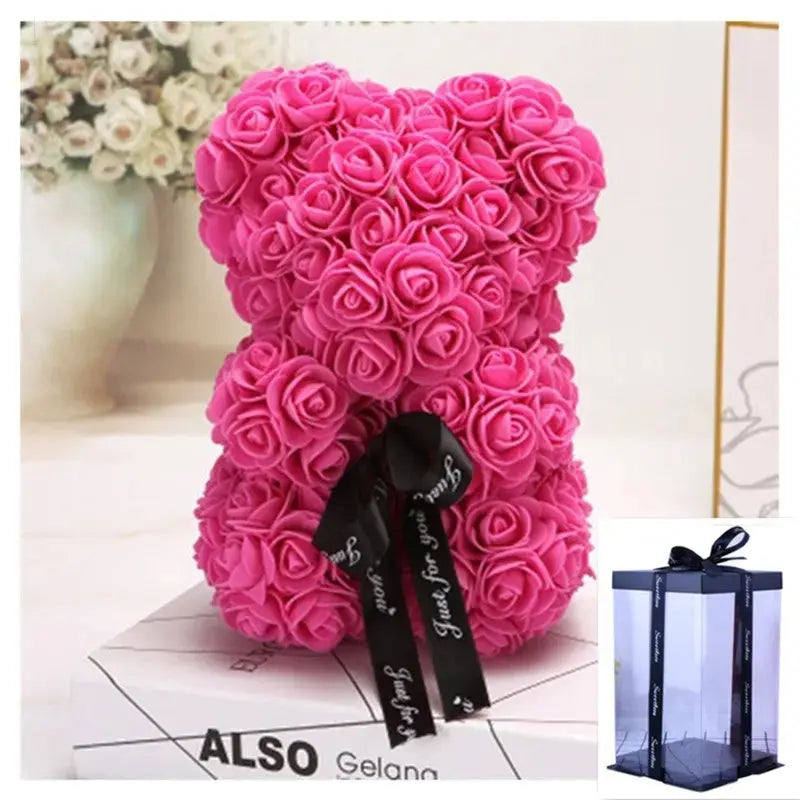 Rose Bear - Gifts - Mother's Day Gift - Flowers Teddy Bear BloomIris