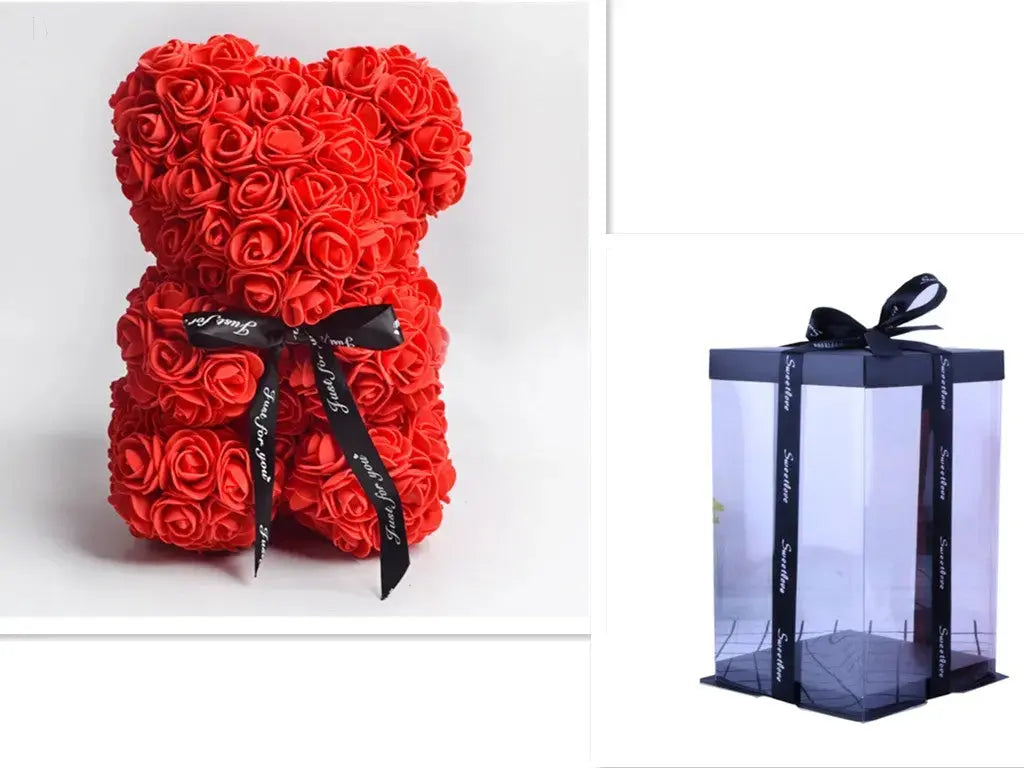 Rose Bear - Gifts - Mother's Day Gift - Flowers Teddy Bear BloomIris