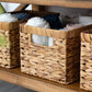 Water Hyacinth Storage Baskets, Rectangular Wicker Baskets with Built-In Handles, Medium, 13 X 8 ¼ X 7 Inches, 2-Pack BloomIris