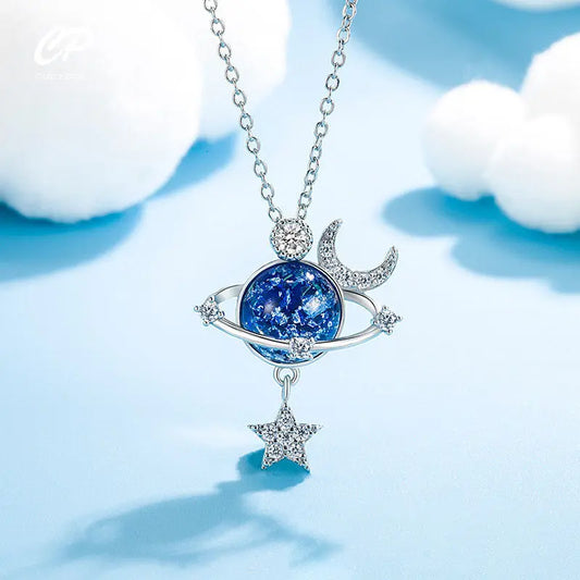 Xingyue Small Universe Necklace Female Summer Exquisite Light Luxury Design Clavicle Chain Versatile BloomIris